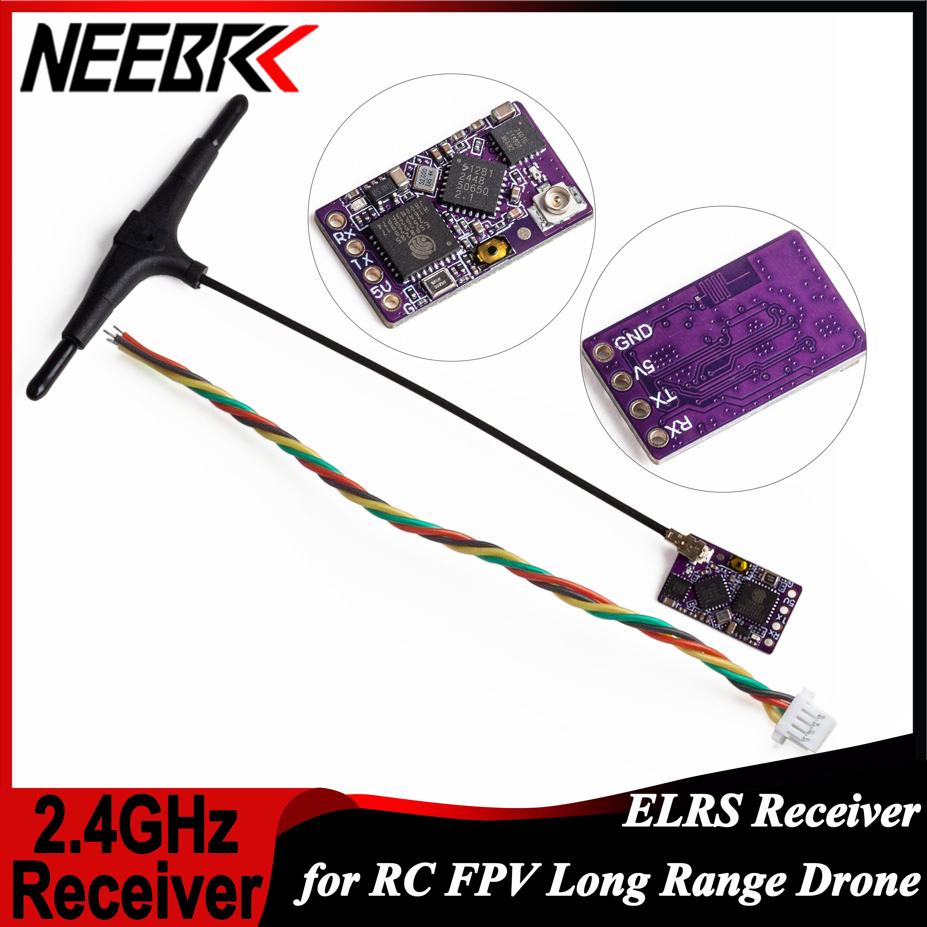1/2/5/10PCS ELRS 2.4GHz RX Lon - огляд і ціна Fpv Drone Antenna