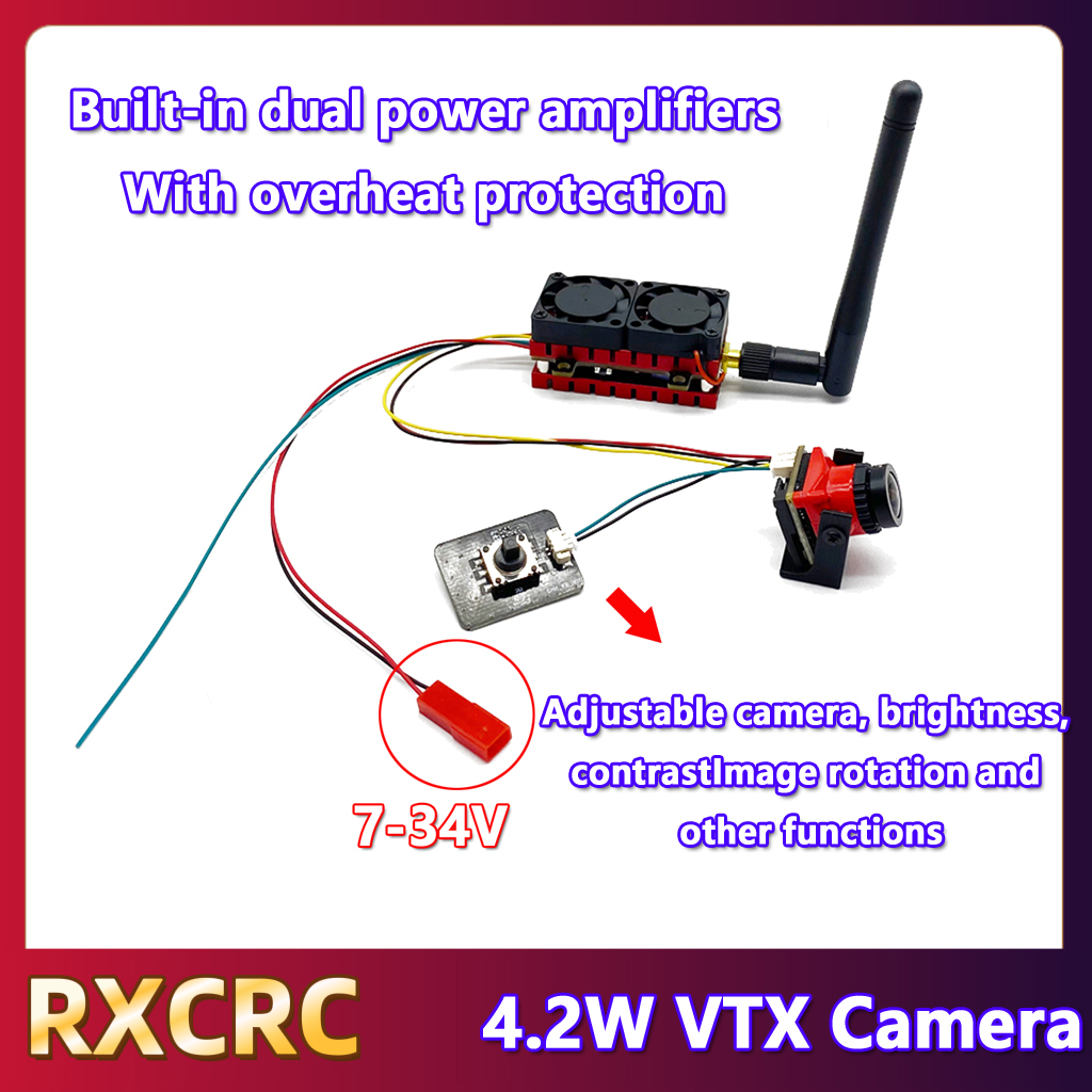 RXCRC 5.8G 48CH 4.2W High Powe - огляд і ціна Fpv Drone Camera