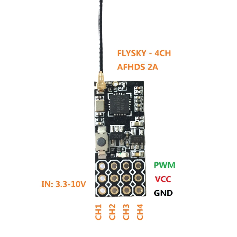 Flysky FS2A Mini Receiver 4CH  - огляд і ціна Fpv Drone Flight Controller