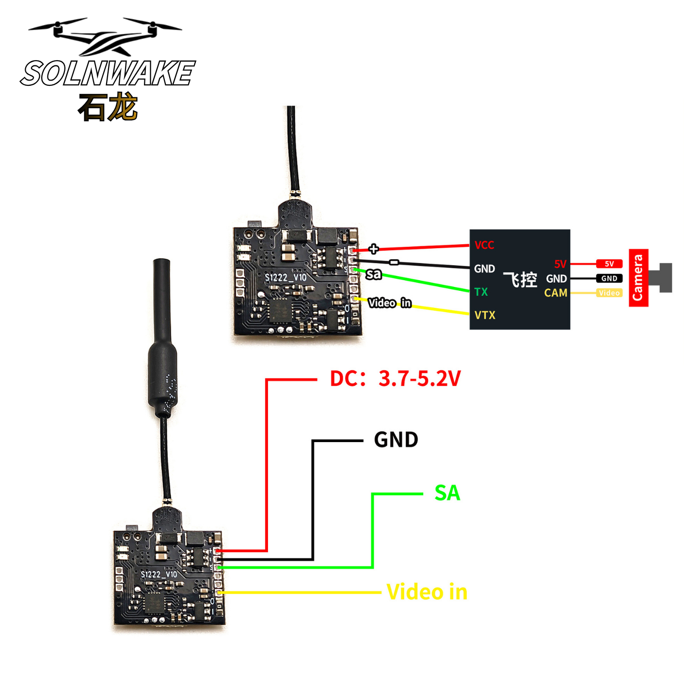 SLONWAKE Nano 5.8G 48CH 200mW  - огляд і ціна Fpv Drone Vtx