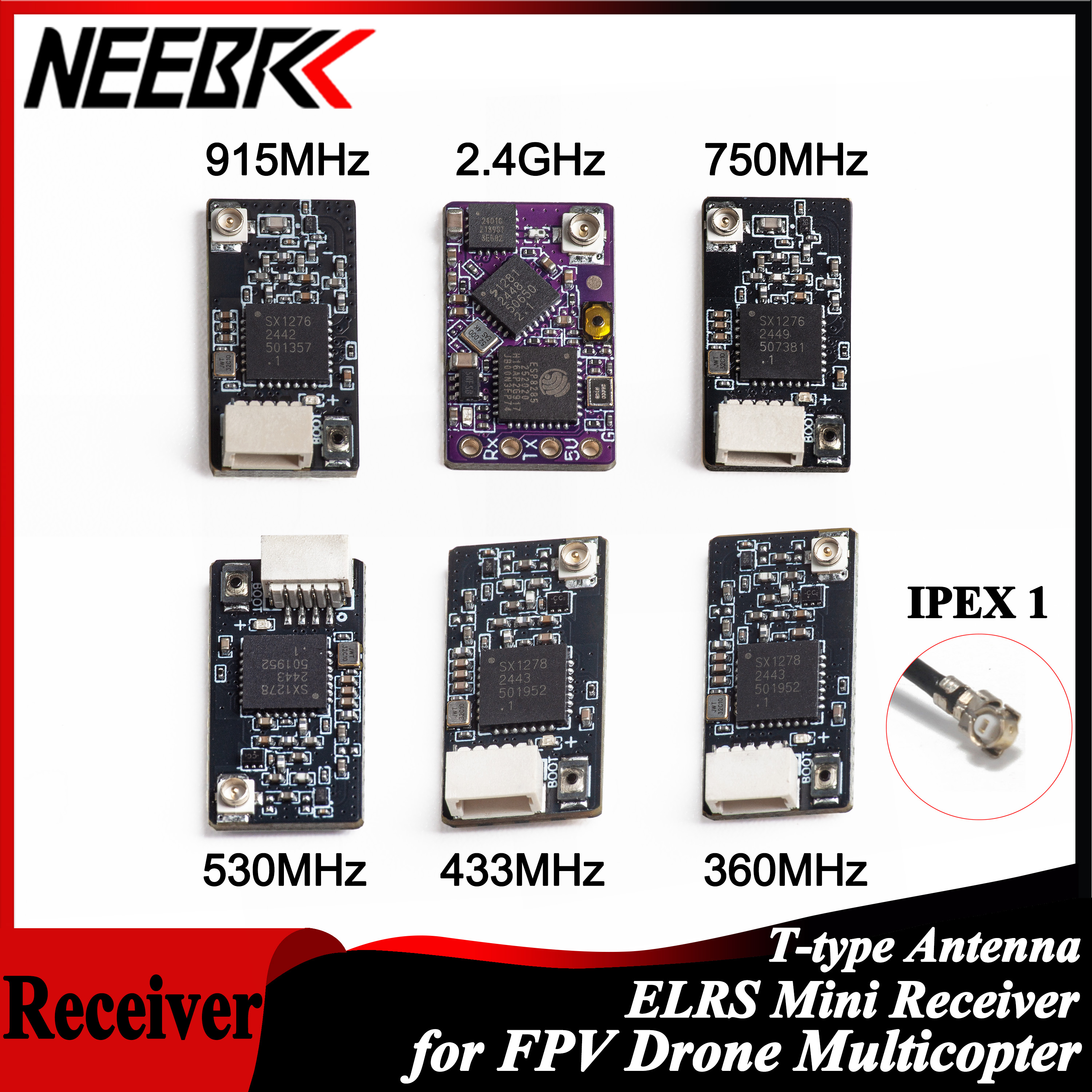 NEEBRC ELRS 2.4G/915Mhz/360Mhz - огляд і ціна Fpv Drone Antenna